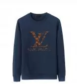 louis vuitton sweater hommes printed lv monogram lv flower blue